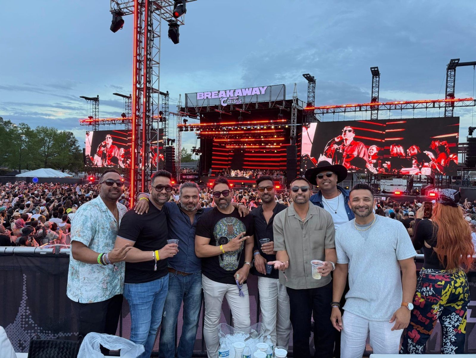 Breakaway festival, the ArGento group in front of the stage